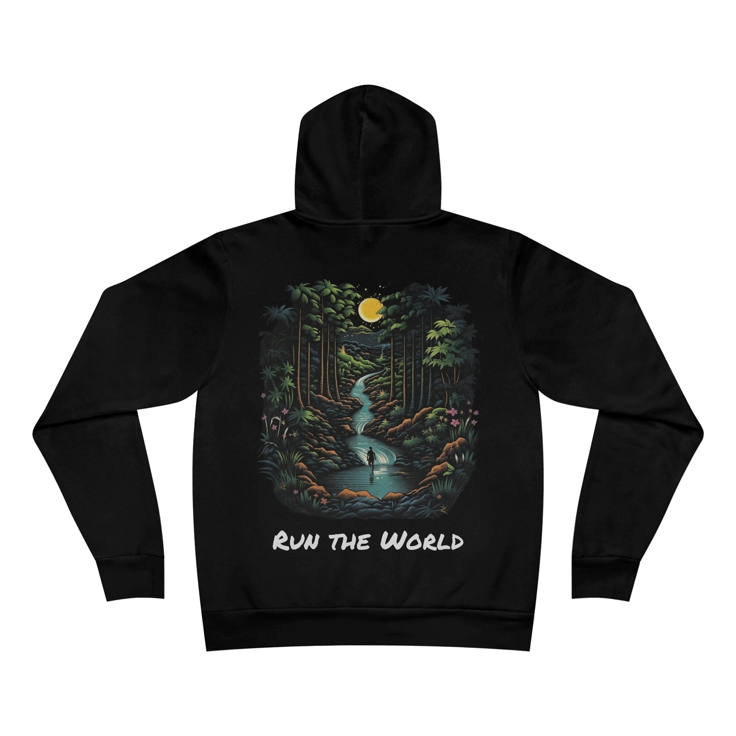 Break the Mold/Run the World Tropical Oasis Print - Unisex Sponge Fleece Pullover Hoodie