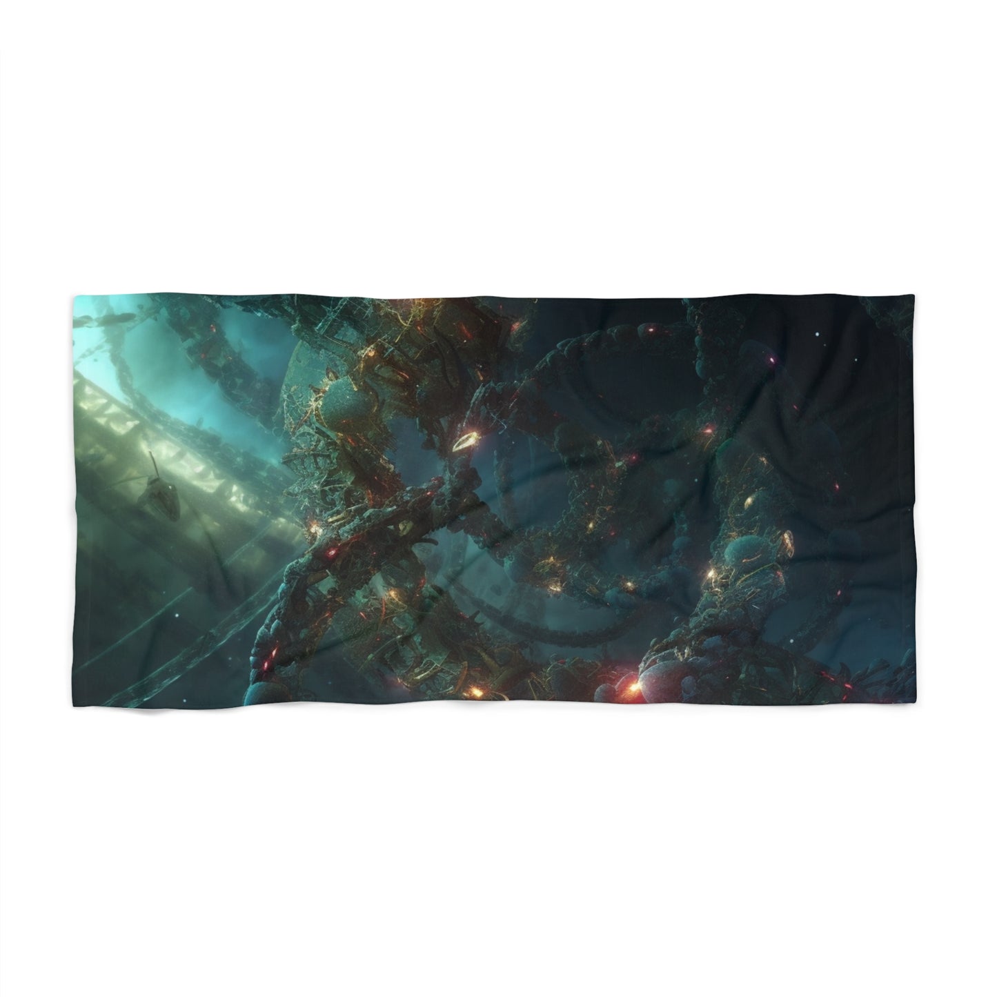 Chaos in Space Print Beach Towel