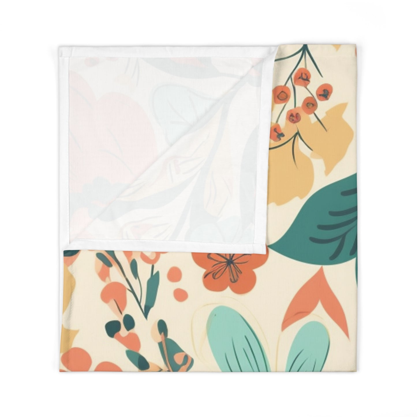 Cute Flower Pattern Print Baby Swaddle Blanket