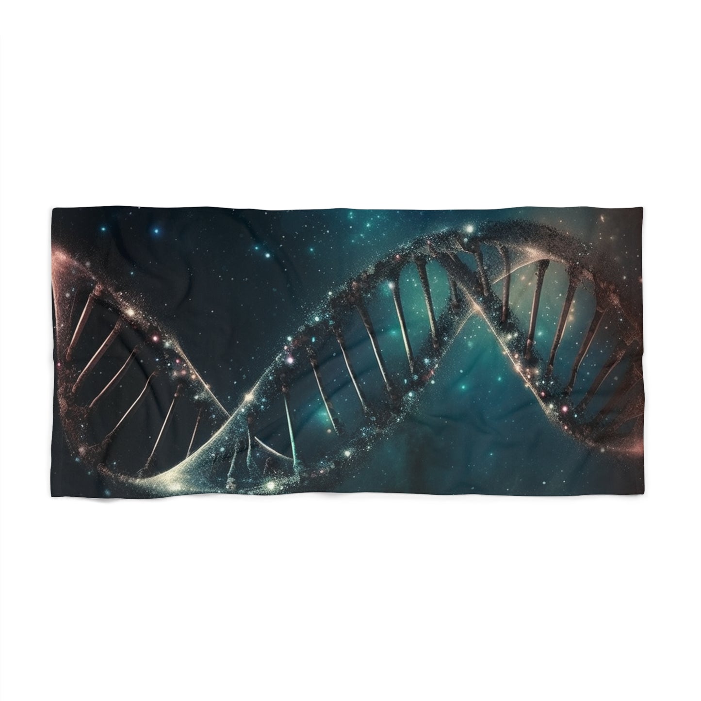 Strandtuch mit DNA-in-Space-Print 